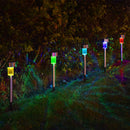 Colorful Solar Powered Outdoor Garden Stainless Steel LED Lawn Lights