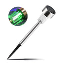 Colorful Solar Powered Outdoor Garden Stainless Steel LED Lawn Lights