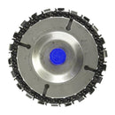 Wood Carving Disc For 4'' Cutter 4-1/2" Steel Angle Grinder 5/8" Arbor Disc