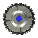 Wood Carving Disc For 4'' Cutter 4-1/2" Steel Angle Grinder 5/8" Arbor Disc