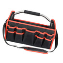 Open Top 19'' Work Tool Bag Handyman Repairman Plumber Tool Storage Tote Red