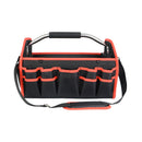 Open Top 19'' Work Tool Bag Handyman Repairman Plumber Tool Storage Tote Red