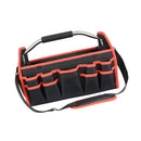 Open Top 16'' Work Tool Bag Handyman Repairman Plumber Tool Storage Tote Red