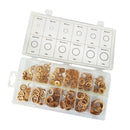 280pcs Copper Washers Flat Ring Sump Plug Oil Seal Gasket Assorted Set 12 Sizes PACK