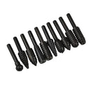 10x Wood Carving File Rasp Drill Bits Power Tools Grinding Head 7mm Shank High Speed Steel for Wood, Plastic Iron-Free Metal, Rubber, Soft Materials