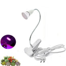 6W LED Indoor Planting Growing Light Garden Panel Clip Lamp EU Plug