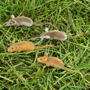 Lifelike Mouse Ornament Spoof Props Toys Animal Statues Miniature Outdoor Garden Grassland Tree Lawn Sculpture Home Decor Gift