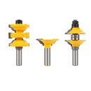 3Pieces 1/2" Shank Ogee Entry & Interior Door Matched R&S Router Bit Set