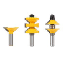 3Pieces 1/2" Shank Ogee Entry & Interior Door Matched R&S Router Bit Set