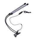 20W LED Grow Light Tube Dual Head Clip Flower Seed Plant Veg Growing Lamp 360 Degrees Adjustable