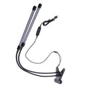 20W LED Grow Light Tube Dual Head Clip Flower Seed Plant Veg Growing Lamp 360 Degrees Adjustable