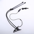 20W LED Grow Light Tube Dual Head Clip Flower Seed Plant Veg Growing Lamp 360 Degrees Adjustable