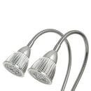 10W Dual Head LED Grow Light Full Spectrum Hydroponics Lamp with Flexible Desk Clip