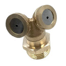 1/2'' Mist Adjustable Garden Hose Nozzle Sprinkler Irrigation Watering 2Hole