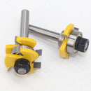 2pc 3 Tooth Mortise Tongue Groove Router Bit 3/4'' Stock In Each 1/4'' Tooth Wood Work
