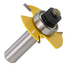 6 Kerf Slot Cutter Router Bit Set 1/2'' & 1/4'' Shank Adjustable Removable Bit