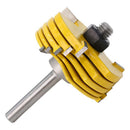 6 Kerf Slot Cutter Router Bit Set 1/2'' & 1/4'' Shank Adjustable Removable Bit