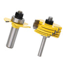 6 Kerf Slot Cutter Router Bit Set 1/2'' & 1/4'' Shank Adjustable Removable Bit