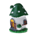 Green Miniature Mushroom House Ornament Micro Landscape Fairy Garden Plant Pot Moss Terrarium Bonsai DIY Dollhouse Mini Landscaping Home Decor