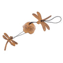 Wind Chime with Dragonfly Cast Iron Bell Hanging Metal Home Garden 35 cm