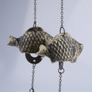 Metal Fish Bells Wind Chime Outdoor Garden Hanging Charm Decor Ornament