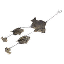 Metal Fish Bells Wind Chime Outdoor Garden Hanging Charm Decor Ornament