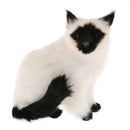 Siamese Cat Statue Sitting Figurine Garden Decor Ornament 20 cm