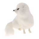 Fox Sitting Statue Figurine Garden Decor Ornament 16 cm