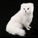 Fox Sitting Statue Figurine Garden Decor Ornament 16 cm