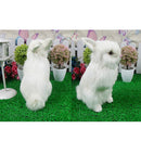 Small Resin Rabbits Garden Ornaments Statues Gifts Home Decor 24x17cm