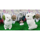 Small Resin Rabbits Garden Ornaments Statues Gifts Home Decor 24x17cm