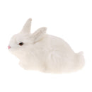 Small Resin Rabbits Garden Ornaments Statues Gifts Home Decor 14x21cm