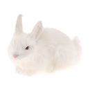 Small Resin Rabbits Garden Ornaments Statues Gifts Home Decor 14x21cm