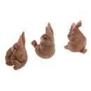3pcs Resin Craft Miniature Rabbits Micro Landscape Ornament Fairy Garden DIY