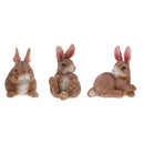 3pcs Resin Craft Miniature Rabbits Micro Landscape Ornament Fairy Garden DIY