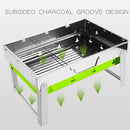 Small Portable Stainless Steel Outdoor Charcoal BBQ Grill Cooking Camping Charcoal Grill