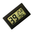 Mini Digital Temperature Humidity Thermometer Hygrometer with LCD Display for Aquarium,Reptile,Room, Gardening, Pet Keeping - Black