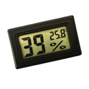Mini Digital Temperature Humidity Thermometer Hygrometer with LCD Display for Aquarium,Reptile,Room, Gardening, Pet Keeping - Black