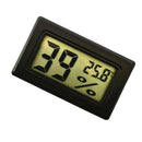 Mini Digital Temperature Humidity Thermometer Hygrometer with LCD Display for Aquarium,Reptile,Room, Gardening, Pet Keeping - Black