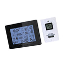 Digital Wireless Weather Station with LCD Display, Indoor Outdoor Sensor, Snooze Alarm, Barometer for Weather Forecast, Temperature Humidity Measure