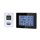 Digital Wireless Weather Station with LCD Display, Indoor Outdoor Sensor, Snooze Alarm, Barometer for Weather Forecast, Temperature Humidity Measure