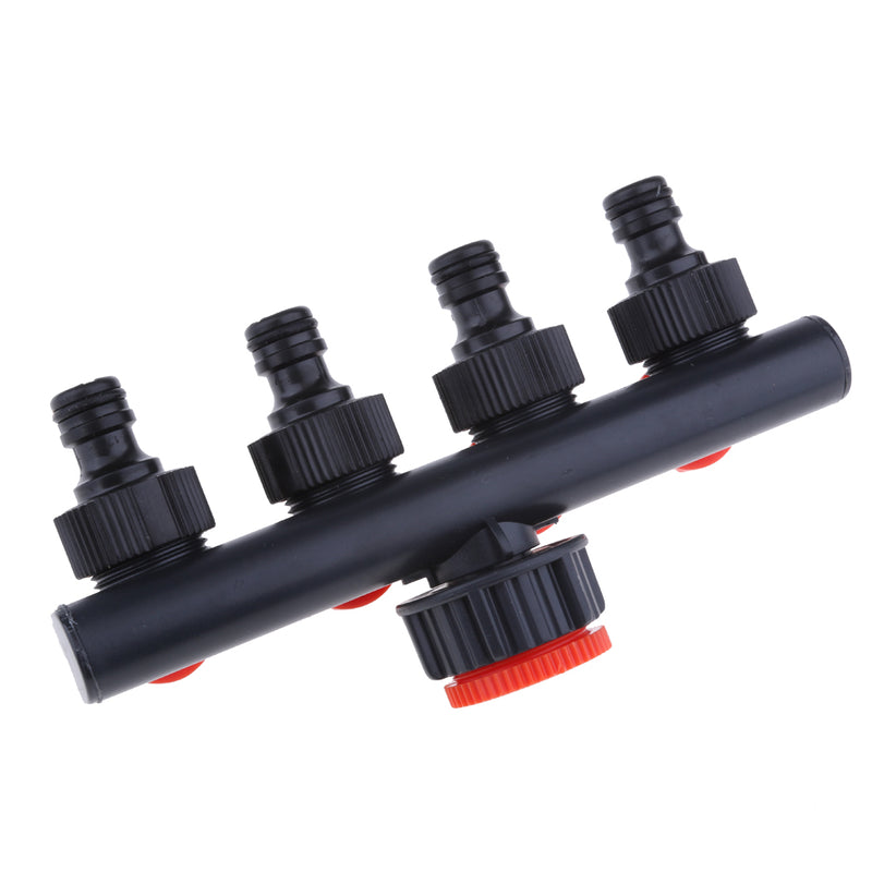 1 To 4 Water Tap Splitter 4 Tap Garden Way Hose Connector Water Hose Adaptor