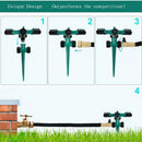 3 Arms Automatic 360 Degree Rotary Spray Head Garden Lawn Sprinkler Irrigation Watering Supplies