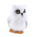 Artificial Feather Animal White Owl Home Decoration Gift Toy Handcraft Realistic Owl