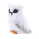 Artificial Feather Animal White Owl Home Decoration Gift Toy Handcraft Realistic Owl