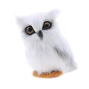 Artificial Feather Animal White Owl Home Decoration Gift Toy Handcraft Realistic Owl