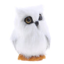 Artificial Feather Animal White Owl Home Decoration Gift Toy Handcraft Realistic Owl