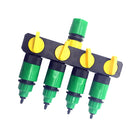 4-Way Garden Outside Tap Connector Adaptor Hosepipe Splitter 3/4'' Plastic