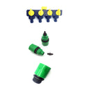 4-Way Garden Outside Tap Connector Adaptor Hosepipe Splitter 3/4'' Plastic