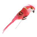 12pcs/Set Parrot Bird Artificial Feathered Animal Ornament Garden Decoration